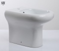 Bidet Monoforo a terra filo parete bianco Compact Scic