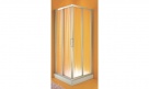 Box Doccia 80x80 quadrato scorrevole con profilo Brill e Vetro stampato C