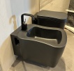 OFFERTA: vaso + coprivaso + bidet + piatto doccia nero effetto pelle AXA