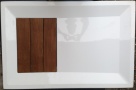Piatto doccia 80 x 120 in resina con doghe in legno Tab