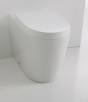 Vaso filo muro scarico parete-terra completo di connessione per scarico suolo cm.55 senza copriwater